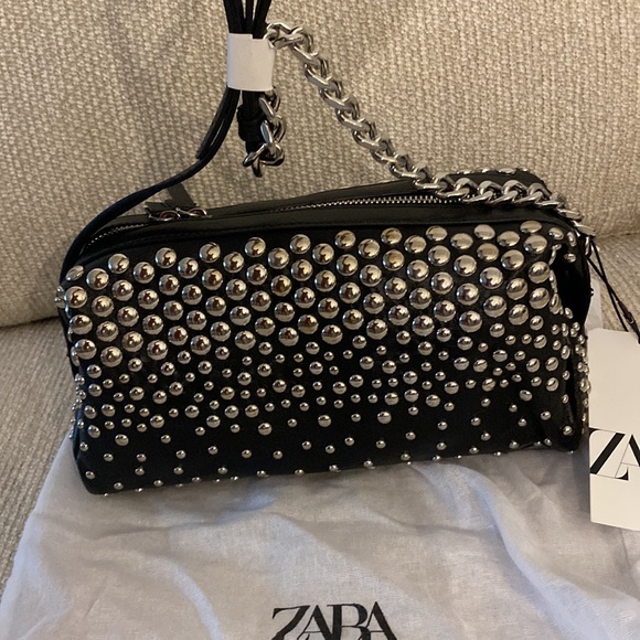 STUDDED ROCKER SHOULDER BAG - Picture 9 of 9